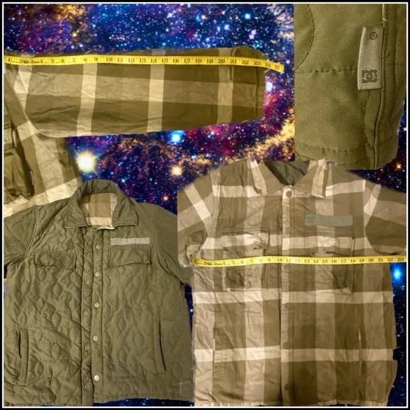 Lost in the 🔥 EUC D.C.Shoe Company Mens Reversible Quilted Jacket - Picture 4 of 4